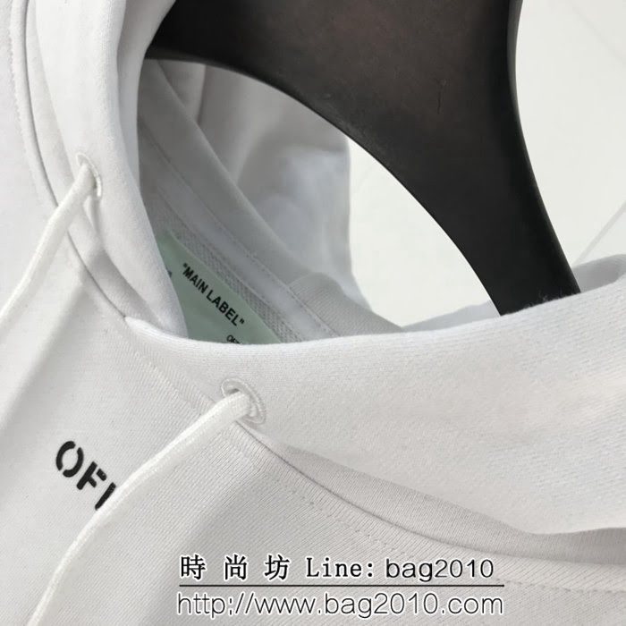 OFF Whitefor all系列 03支線 純棉帽衫 情侶款 ydi1269